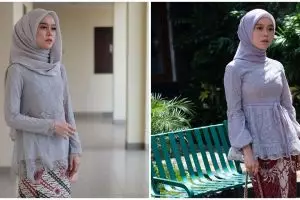 8 Gaya Lesty Kejora saat kondangan, jadi makin anggun dan memesona