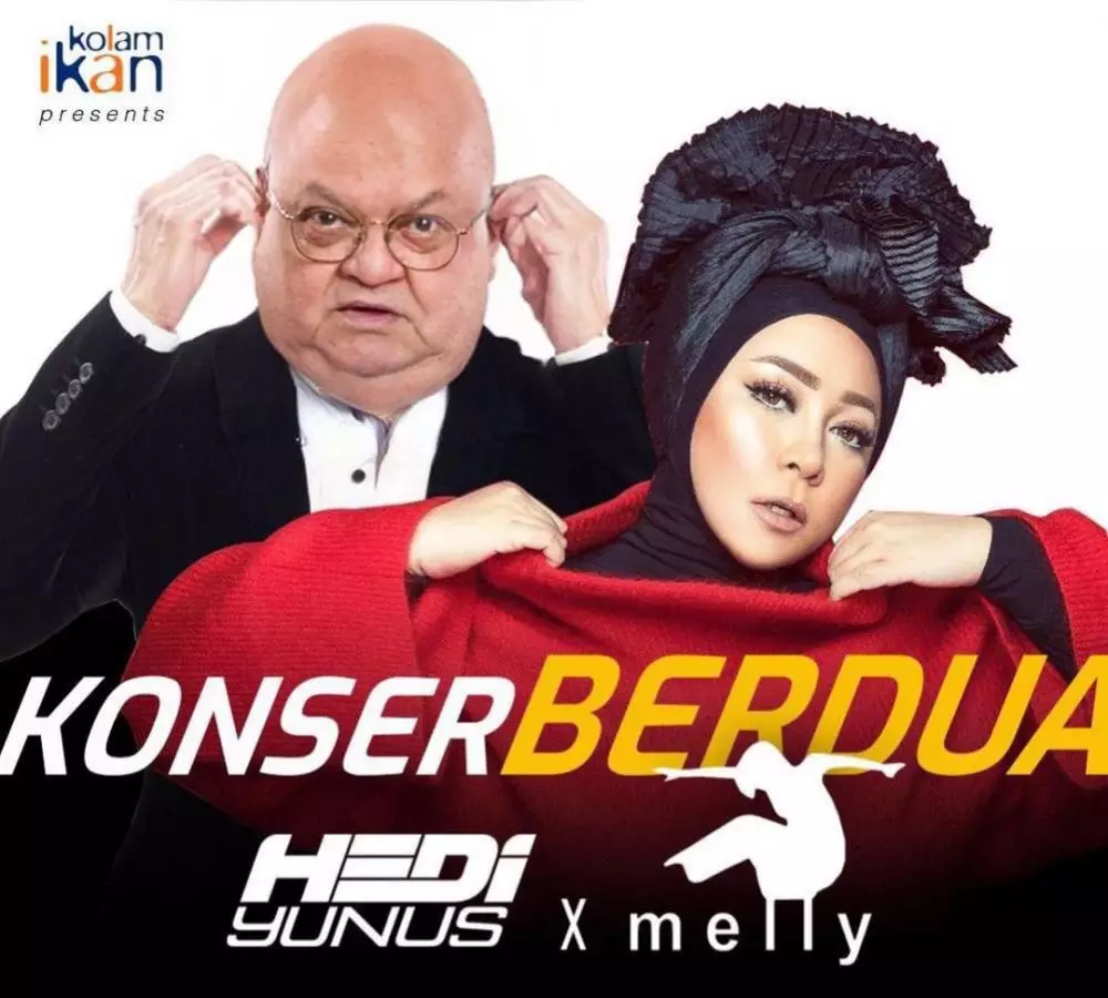 aksi kocak Melly & Hedi © Instagram aksi kocak Melly & Hedi © Instagram