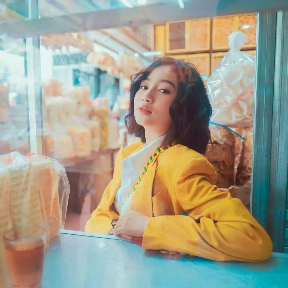 pemotretan ansellma di pasar © Instagram