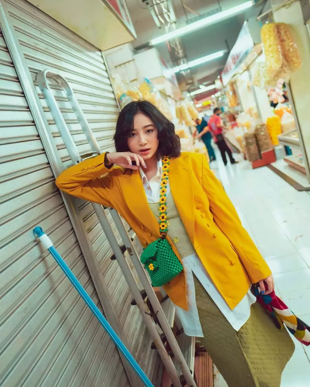 pemotretan ansellma di pasar © Instagram