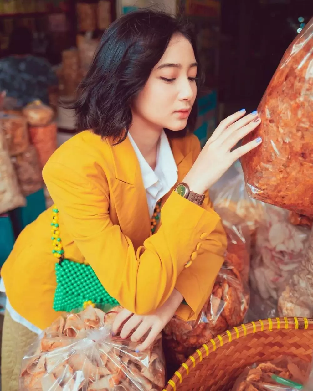 pemotretan ansellma di pasar © Instagram