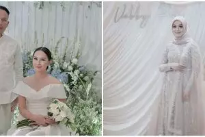 Bukan kebaya, intip inspirasi gaun pertunangan 7 seleb cantik