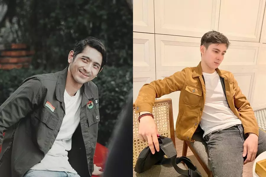 Beda gaya Arya Saloka dan Carlo Milk © Instagram