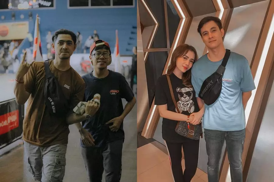 Beda gaya Arya Saloka dan Carlo Milk © Instagram
