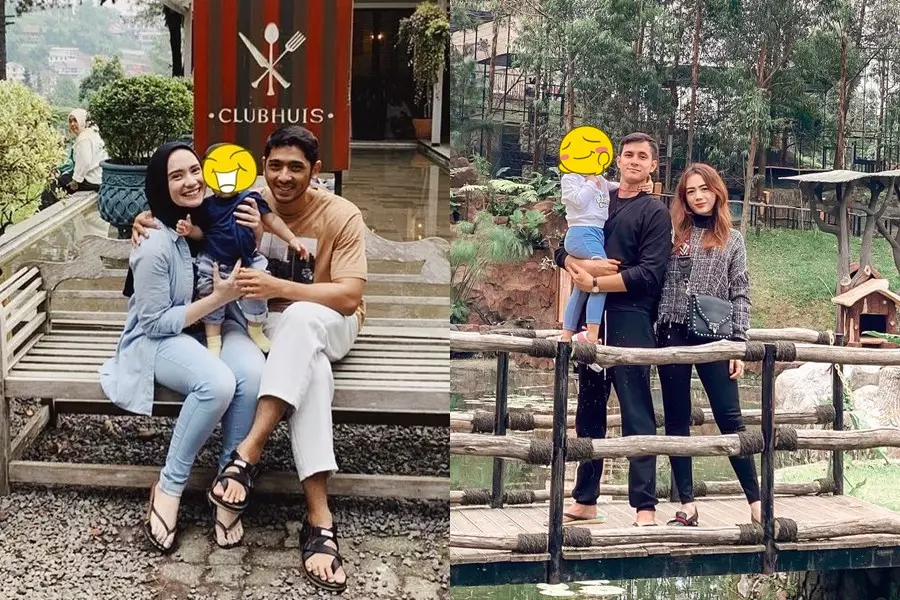 Beda gaya Arya Saloka dan Carlo Milk © Instagram