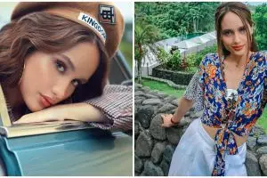 7 Gaya pemotretan Cinta Laura bertema black swan, kece abis