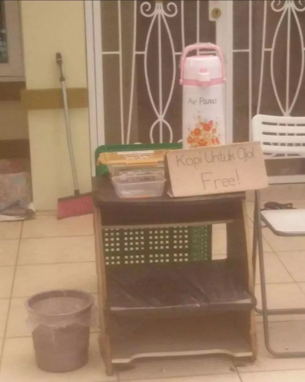 Pengumuman kurir dan ojol © Twitter