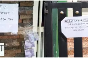 10 Pengumuman lucu buat kurir dan ojek online ini bikin senyum lebar