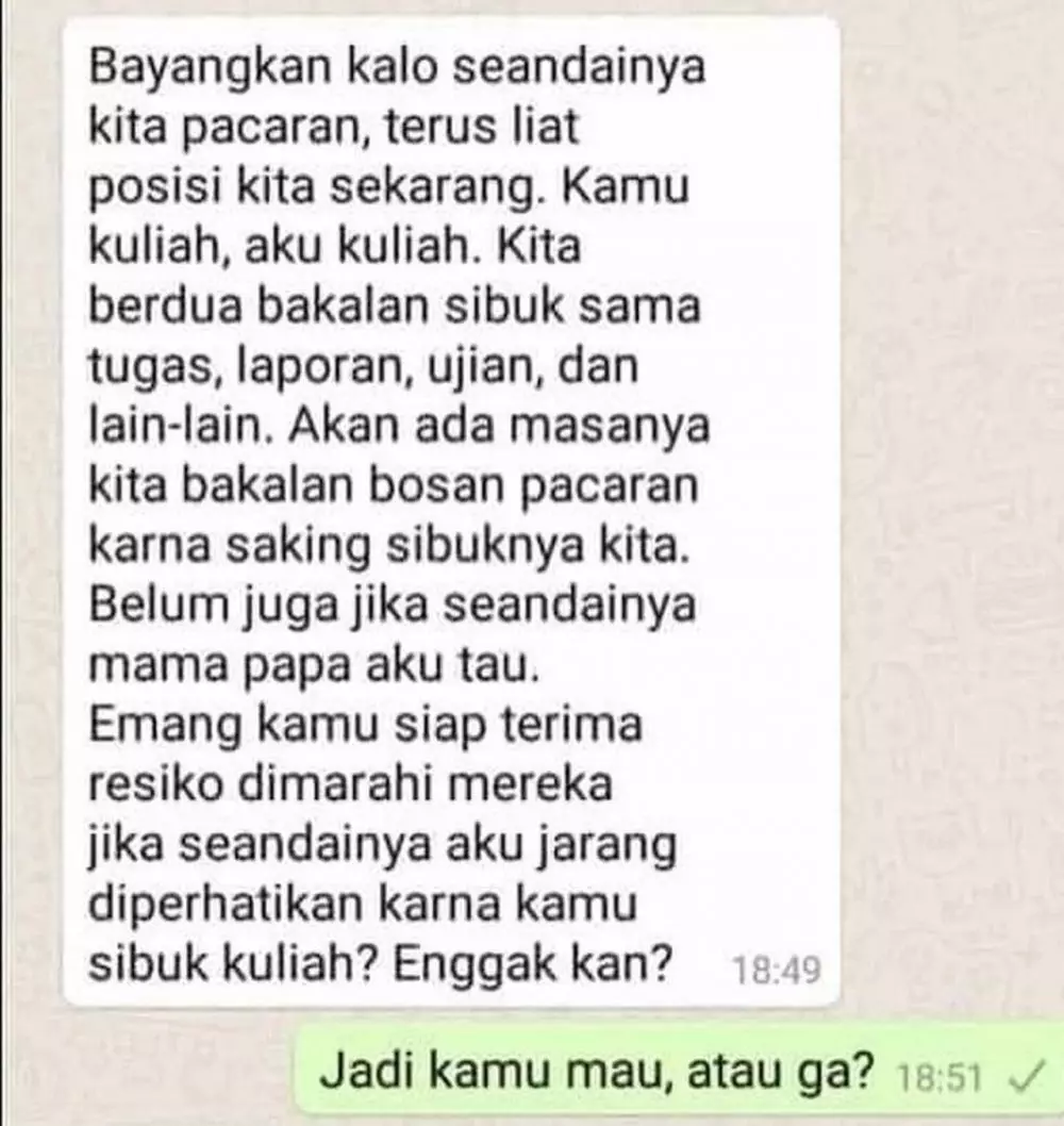 Balasan cowok saat ditolak gebetan © berbagai sumber