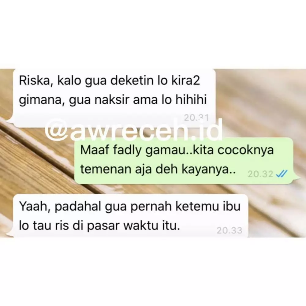 Balasan cowok saat ditolak gebetan © berbagai sumber