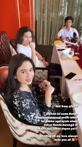 Tissa Biani hadiri ultah Maia Estianty © 2021 brilio.net