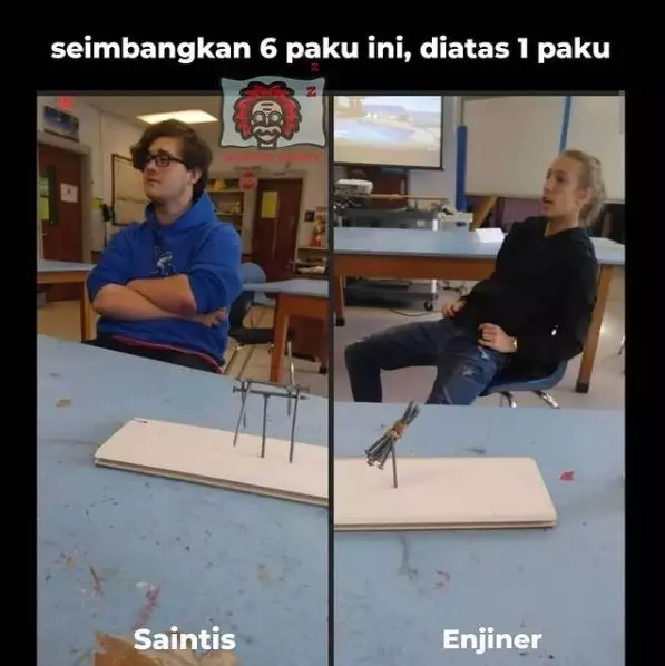 meme lucu ala anak sains Instagram