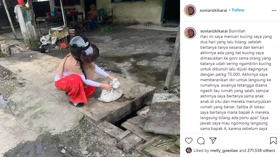 Sherina soroti kasus perburuan kucing © Istimewa