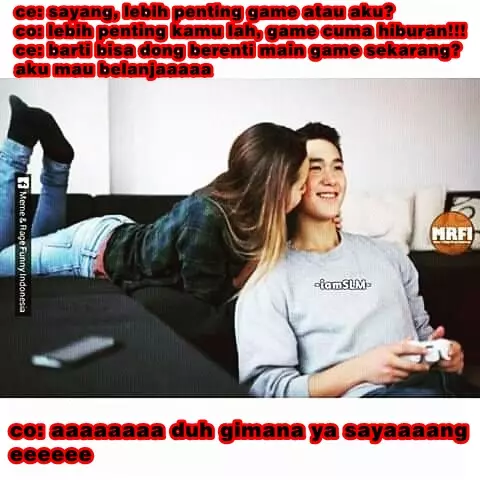 meme lucu salah ngomong dengan pacar Berbagai sumber