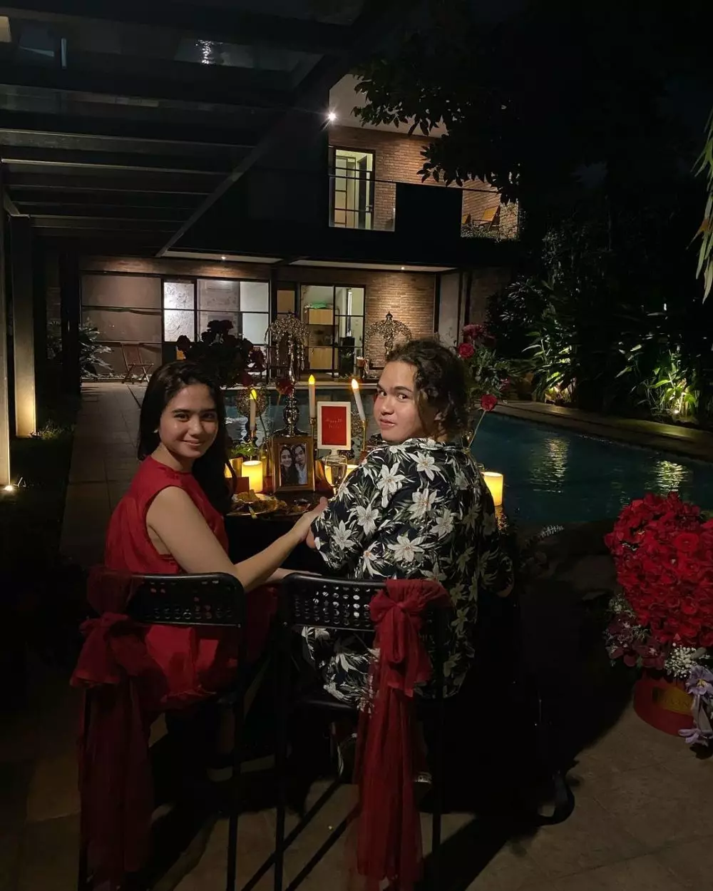 dinner romantis dul dan tissa © Instagram