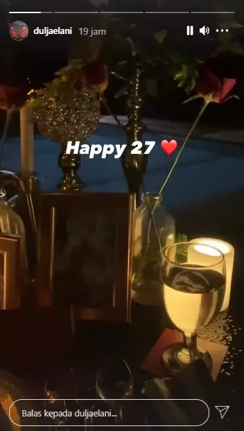 dinner romantis dul dan tissa © Instagram