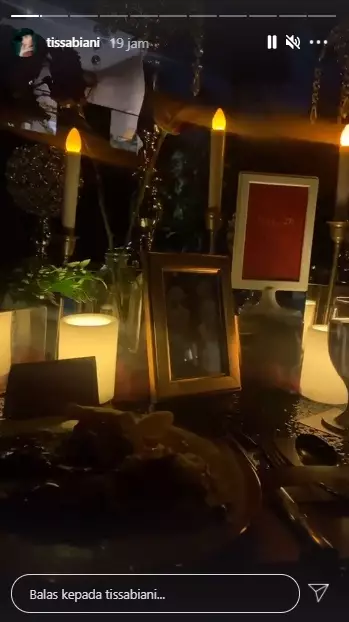 dinner romantis dul dan tissa © Instagram