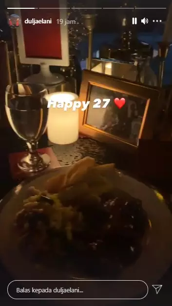 dinner romantis dul dan tissa © Instagram