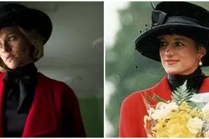 Potret Kristen Stewart saat perankan Putri Diana, bak kembar