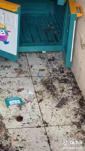 kamar kos penuh sampah TikTok