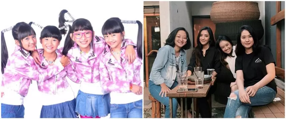 potret lawas dan kini girlband © berbagai sumber potret lawas dan kini girlband © berbagai sumber