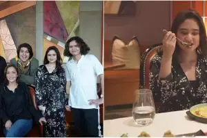 10 Momen dinner keluarga Maia Estianty, ajak Tissa Biani makan emas