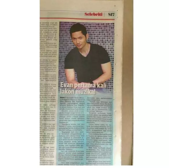 Evan Sanders di majalah © 2021 brilio.net