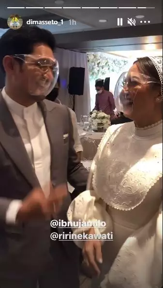 momen haru pernikahan ibnu jamil berasama ririn Instagram