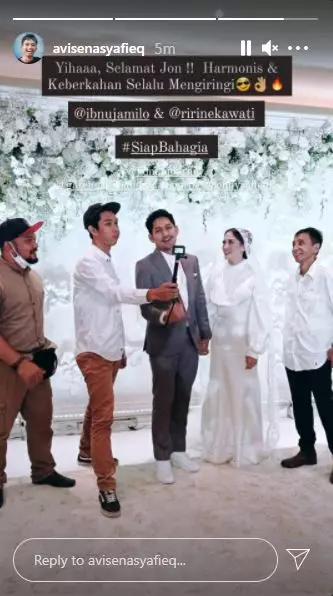 momen haru pernikahan ibnu jamil berasama ririn Instagram