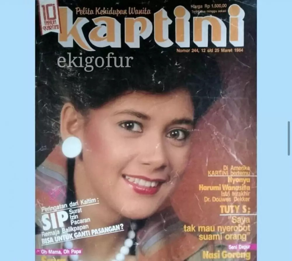 Lidya Kandou ketika jadi cover majalah jadul Instagram Lidya Kandou ketika jadi cover majalah jadul Instagram