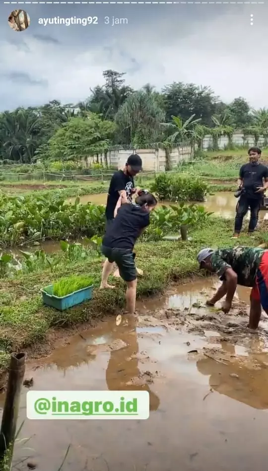 Ayu Ting Ting bertani © Instagram