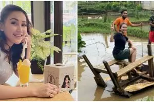 Tak takut kotor dan lumpur, ini 9 momen seru Ayu Ting Ting bertani