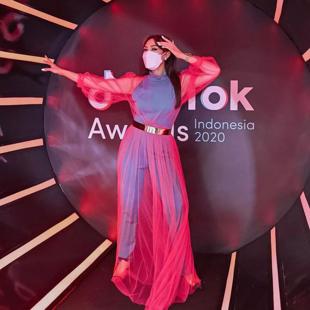 Gaya seleb di TikTok Awards © Instagram