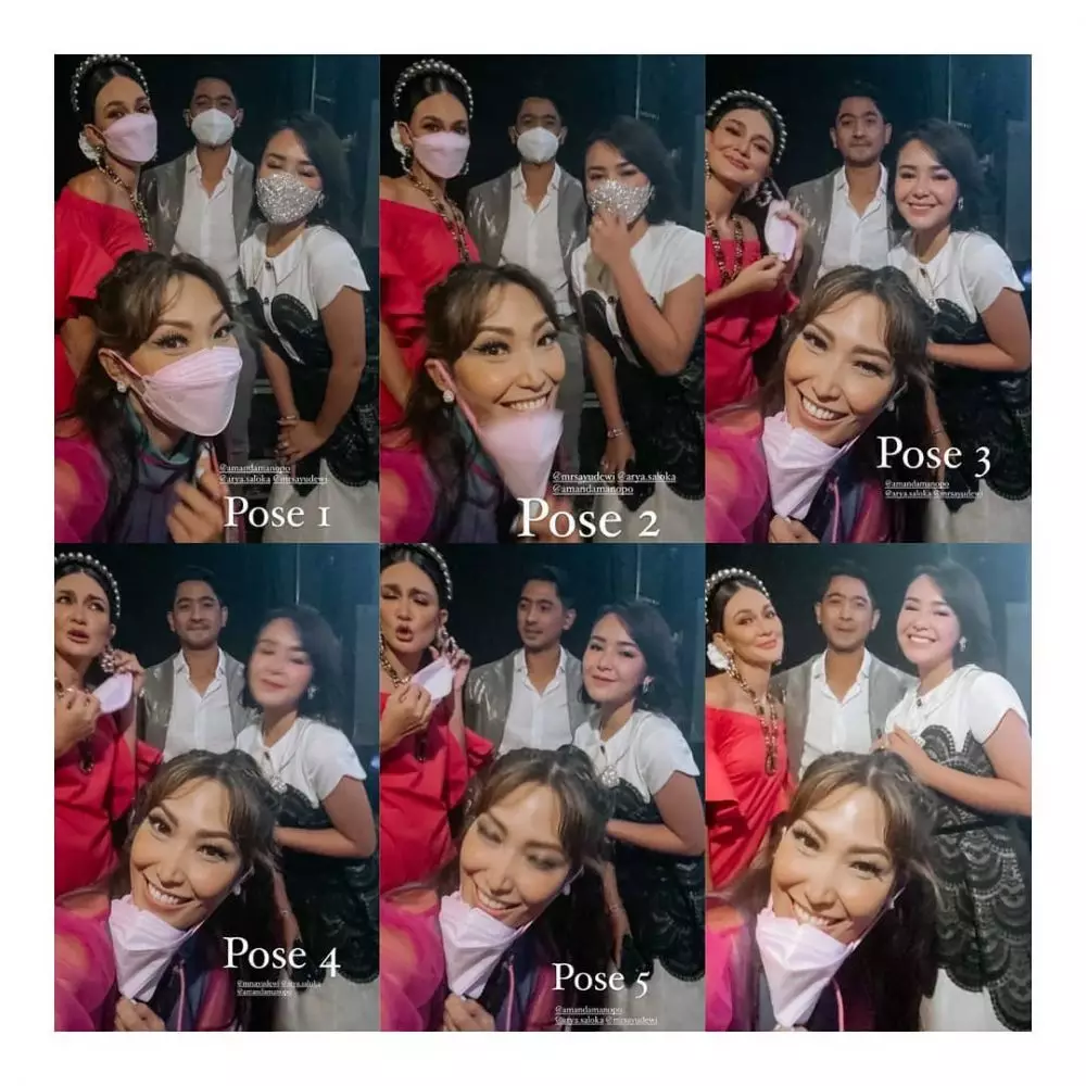 Momen Ayu Dewi ketemu Arya Saloka © Instagram & YouTube Momen Ayu Dewi ketemu Arya Saloka © Instagram & YouTube