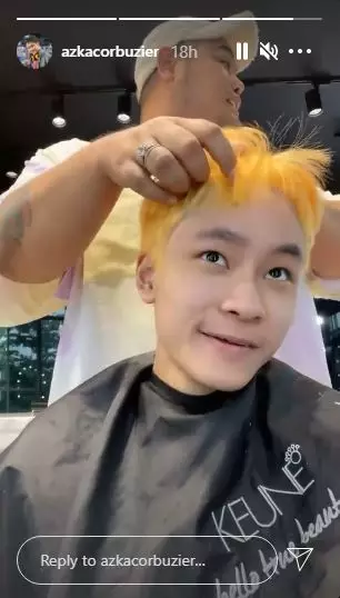 Azka Corbuzier di-make over Ivan Gunawan © Instagram