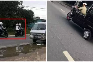 10 Momen tak terduga di jalan ini bikin mikir keras