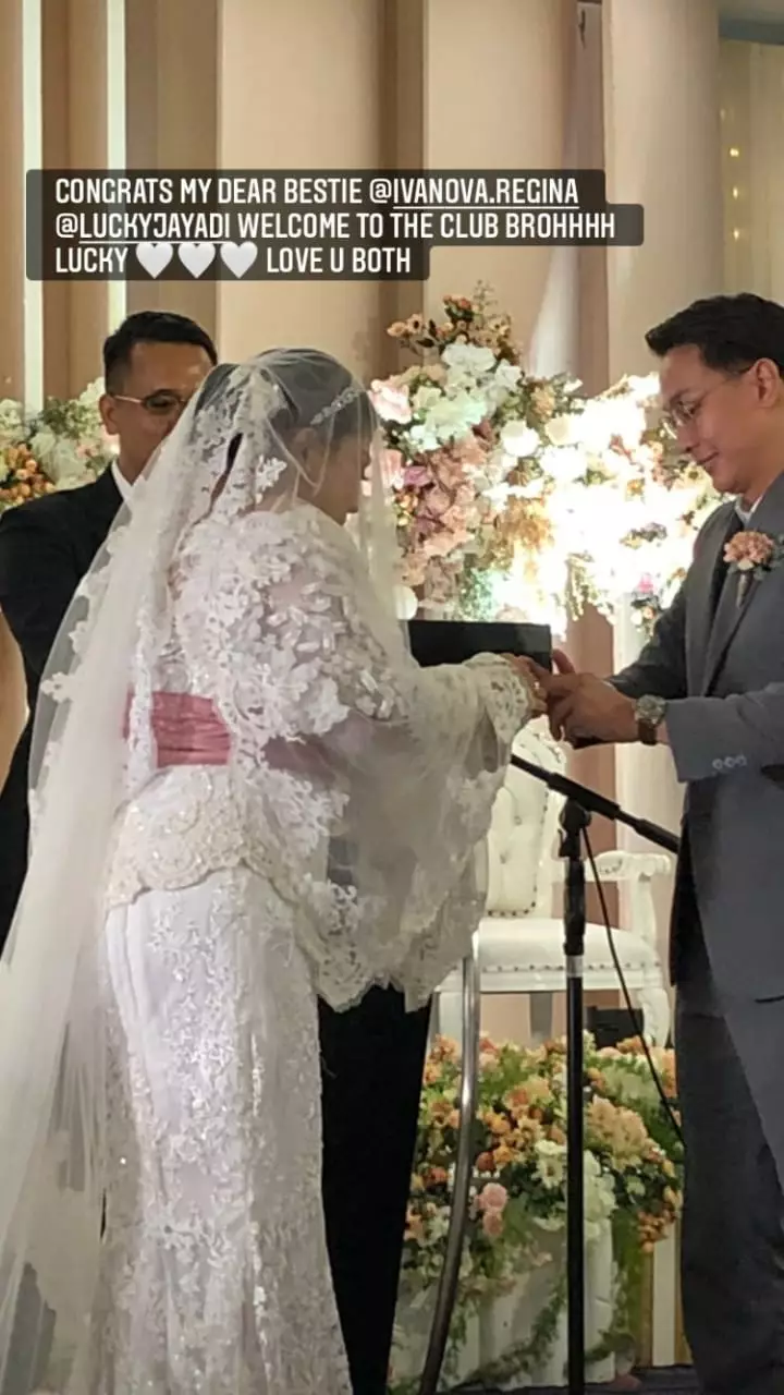 momen pernikahan regina © Instagram