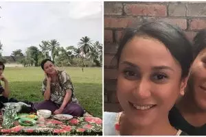 10 Potret kebersamaan Rey Bong dan Ria Probo di luar syuting