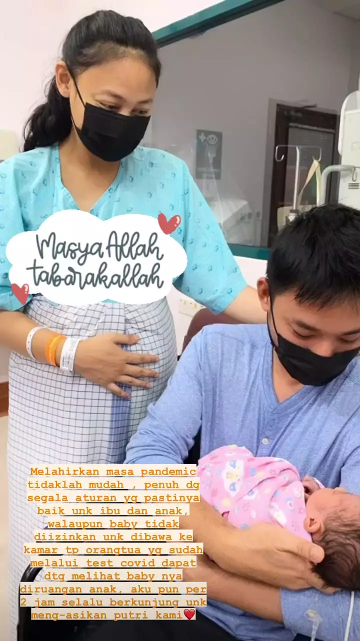 momen whulandary melahirkan © Instagram