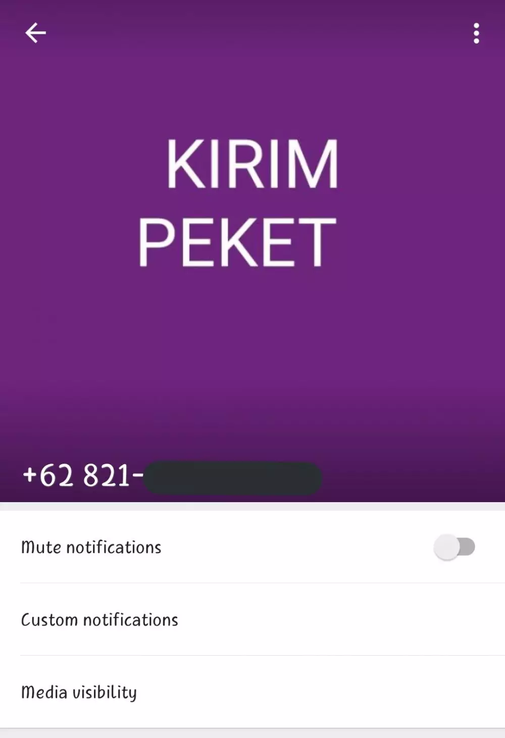 Foto profil kurir di WhatsApp © berbagai sumber