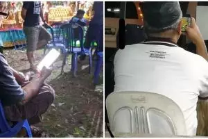 8 Potret bapak-bapak main HP ini bikin senyum geli