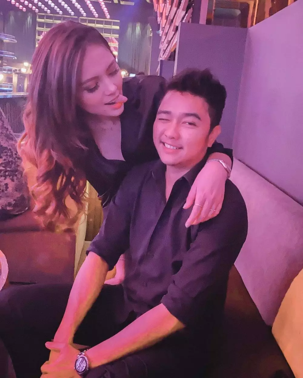 Abash dan pacar barunya Instagram