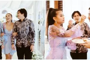 6 Momen Awkarin ke kondangan bareng para mantan, curi perhatian