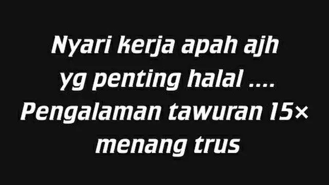 status WhatsApp cari kerja © Twitter status WhatsApp cari kerja © Twitter