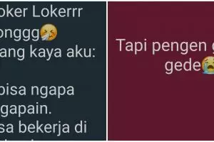 10 Status WhatsApp lucu cari kerja ini bikin tepuk jidat