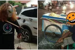10 Kelakuan nyeleneh penjual, lucunya mengundang senyum pembeli