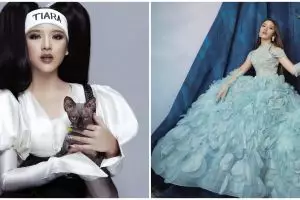 8 Gaya pemotretan Tiara Andini bareng hewan, posenya nyentrik