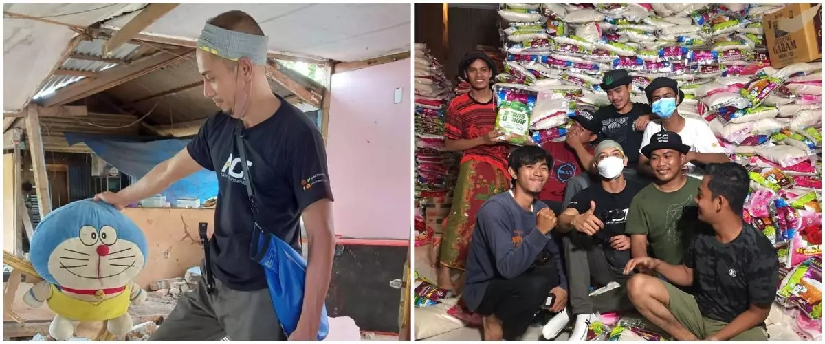 10 Aksi Fauzi Baadilla jadi relawan gempa Sulawesi Barat, bikin salut