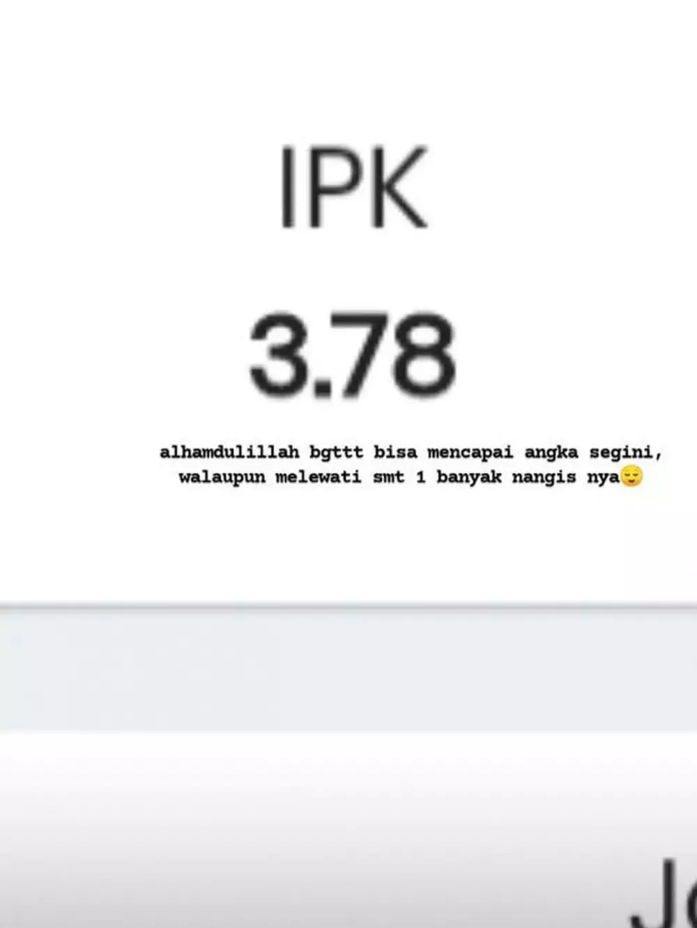 Status berkedok pamer IPK © berbagai sumber