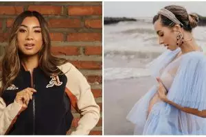 4 Potret maternity Jennifer Bachdim di pinggir pantai, stunning abis